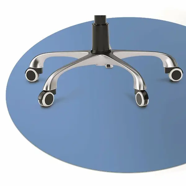 Stuhlmatte für Hartböden Blau