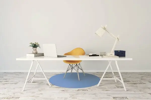 Stuhlmatte für Hartböden Blau