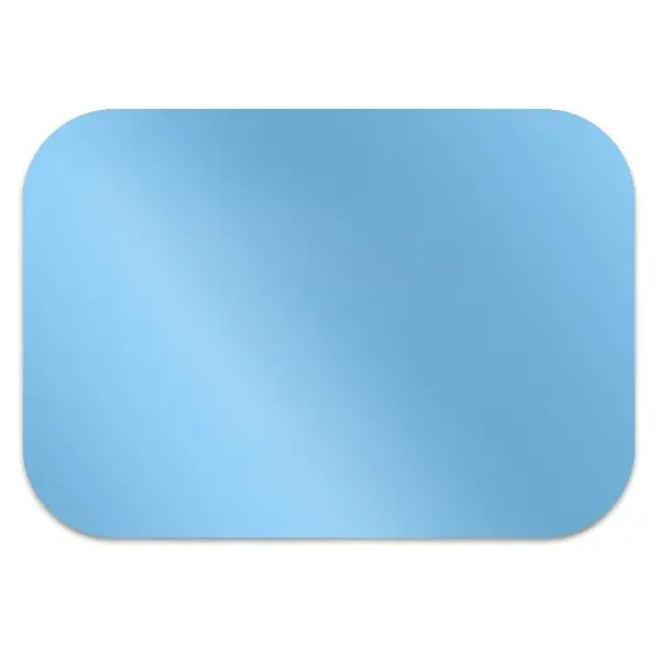Stuhlmatte für Hartböden Pastellblau.