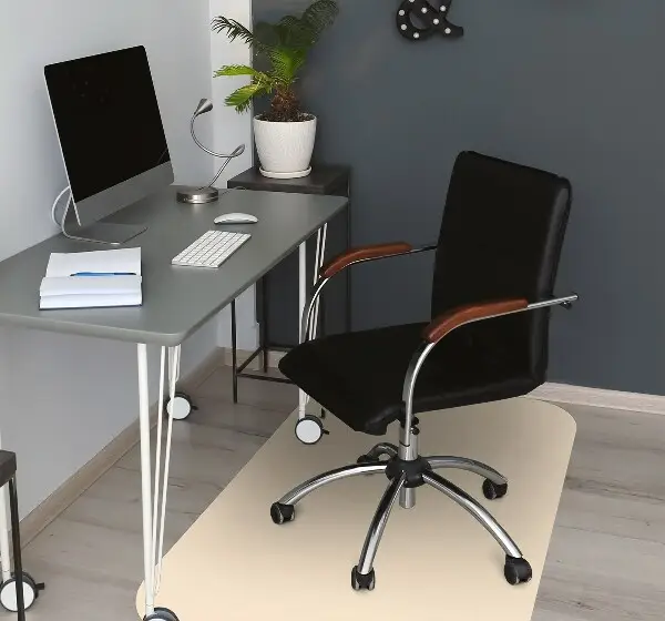 bodenschutzmatte schreibtischstuhl Beige