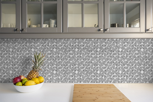 Vinyl wand boden fliesen Geometrisches graues Motiv
