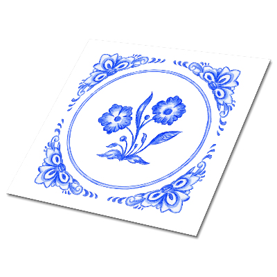 Vinyl wand boden fliesen Azulejos-Blume