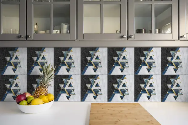 Selbstklebende vinyl fliesen Geometrische bunte Abstraktion
