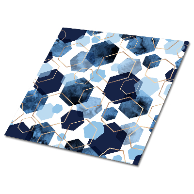 Selbstklebende vinyl fliesen Geometrische blaue Abstraktion
