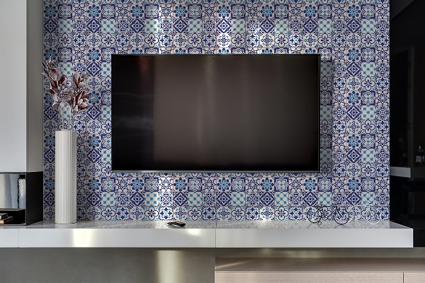 Wandverkleidung modern Azulejos Muster