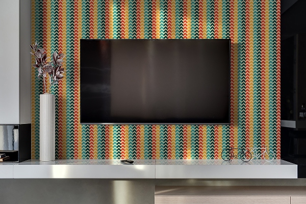 Vinyl wandverkleidung selbstklebend Retro -Muster