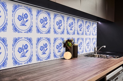 Wandverkleidung kunststoff Azulejos Blume