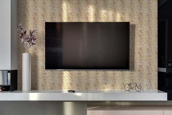 Wandverkleidung kunststoff Goldene Blätter
