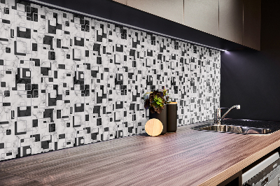 Wandverkleidung modern Mosaik auf Marmor