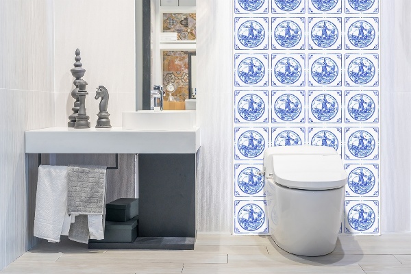 Wandverkleidung paneel Windmühle im Azulejos -Stil