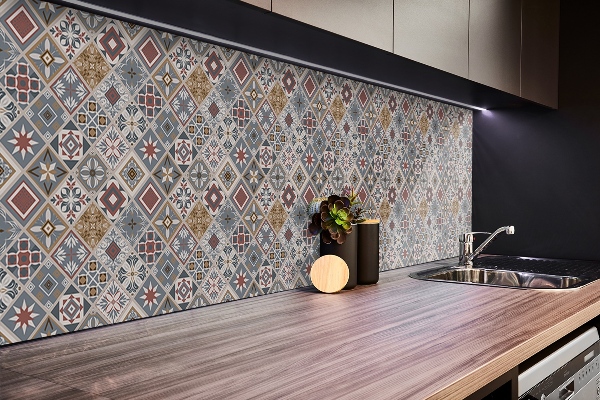 Vinyl wandverkleidung selbstklebend Türkisches Patchwork