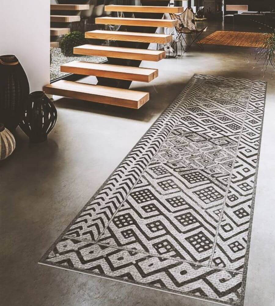 Formen von Teppichen für die Halle